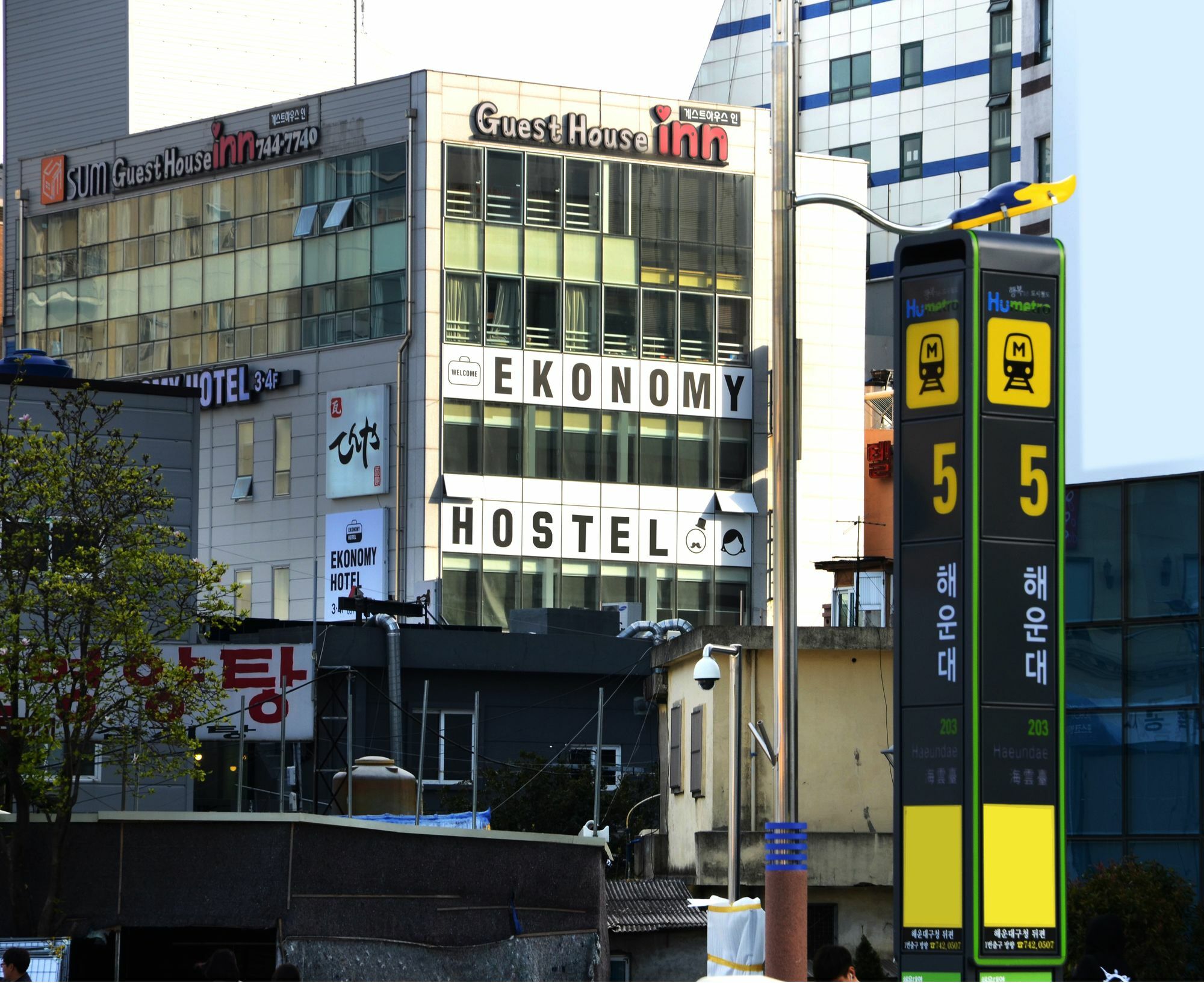 Ekonomy Haeundae Hostel Пусан Екстер'єр фото